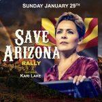 Hold on- in Arizona Jan 29 Kari Lake Rally