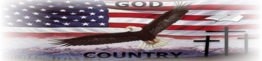 God, The Bible, Country, Freedom Banner